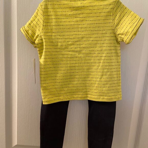 Fred & Flo F&F Tesco Yellow Emoji Top and Pants Set Baby Boys Size 18 Months NWT - Picture 6 of 8